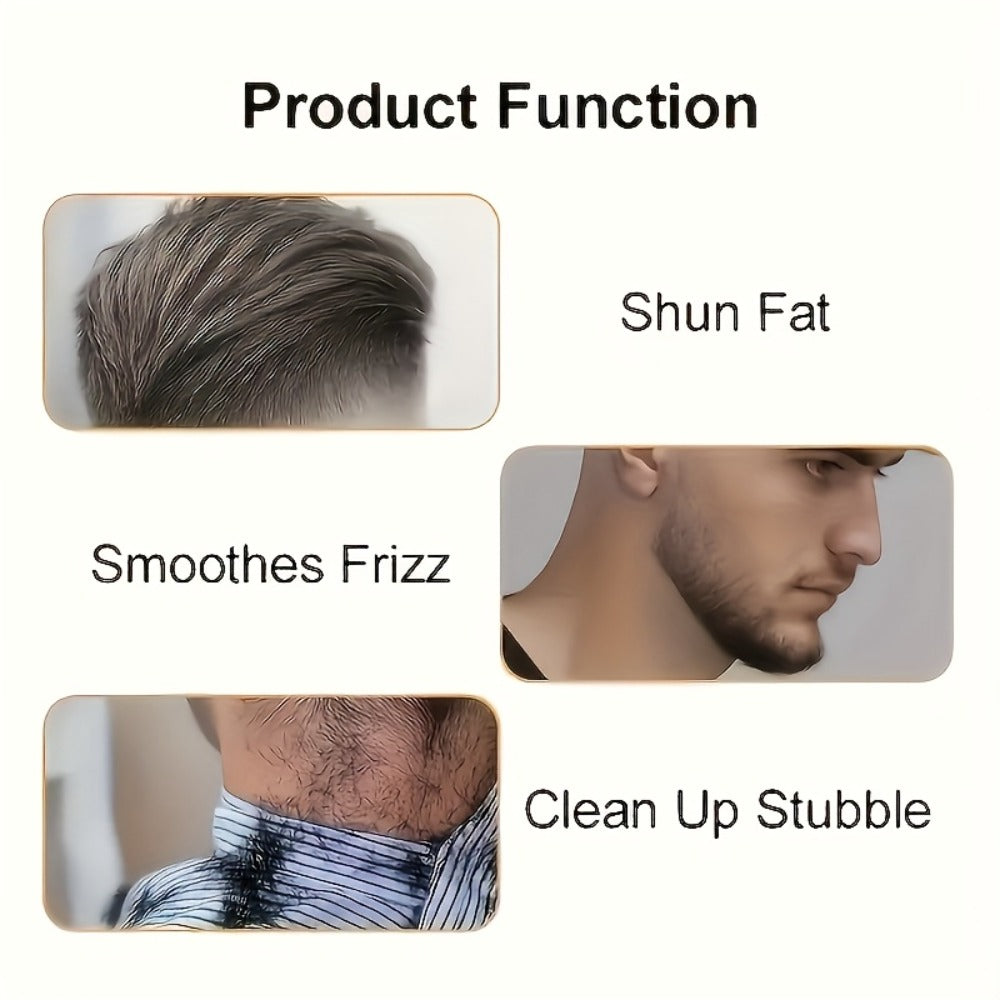 Cordless Hair Clipper for Men - USB Rechargeable Electric Trimmer with Guide Comb, Self Haircut Kit for Home Barbershop Fade, Beard & Neckline Shaping, Great Gift for Dad