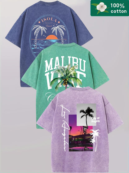 Men's Graphic T-Shirt - Round Neck Short Sleeve Everyday Style 080741