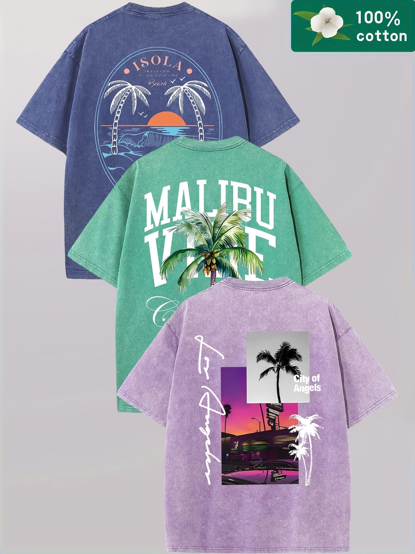 Men's Graphic T-Shirt - Round Neck Short Sleeve Everyday Style 080741