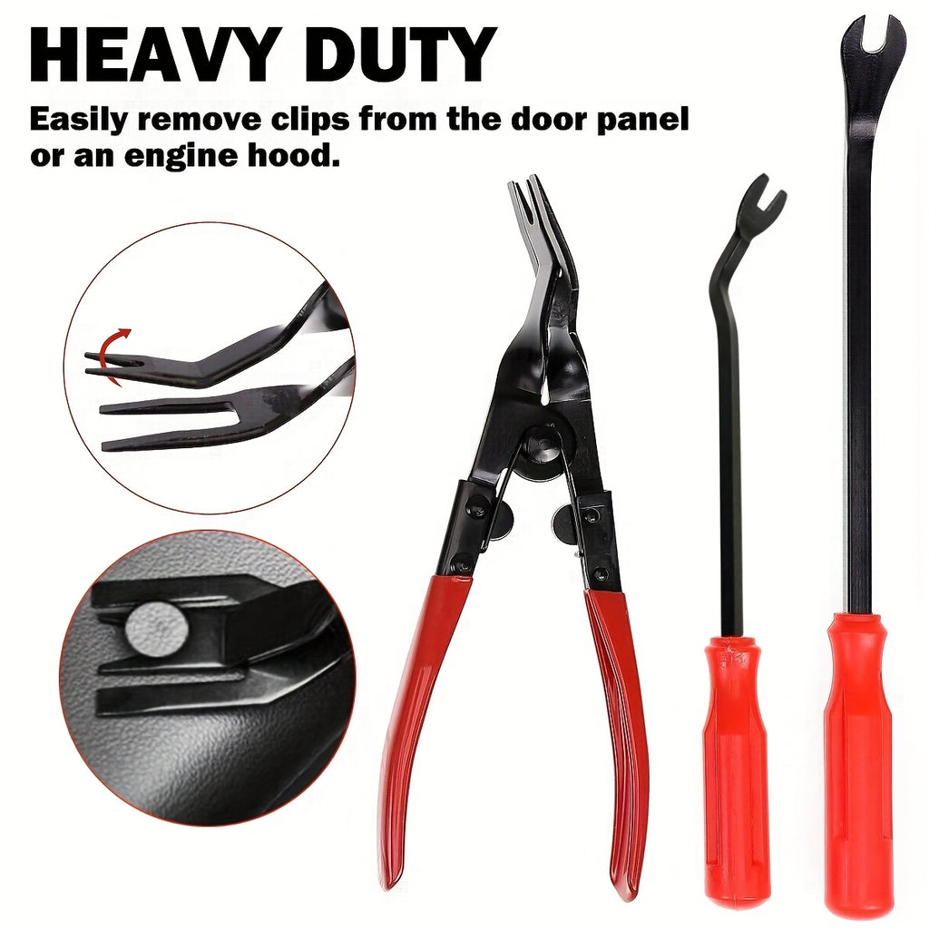 43pcs Set Of Interior Removal Tools, Car Terminal Removal Key Tools, Car Pliers, Audio Removal Tools, Car Interior Repair And Removal Kits, Precision Hook And Pick Sets, Car Film Scrapers, A Good Choice for Daily Use, Birthday Holiday Party Gifts.