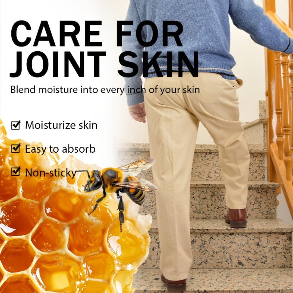 Knee & Elbow Brightening Cream with Bee Venom & Lactic Acid - Moisturizing Body Cream for Dark Rough Joints, Arms, Ankles, Unisex Skin Care 50g x 5pcs