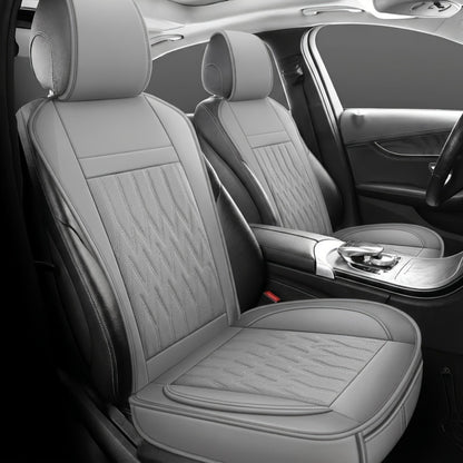 Car Seat Covers Front Pair – Universal Fit Bucket Seat Protector, Anti-Slip Full Surround High-Back Design, 15 Colors, Fits Cars SUVs Trucks