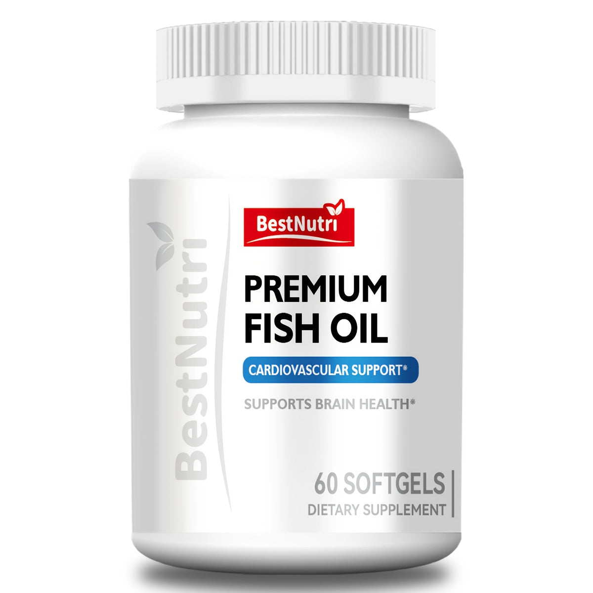Omega-3 Fish Oil 2000mg Softgels with EPA & DHA — Cold-Extracted CGMP Certified | Brain Vitality Heart Health Anti-Inflammatory Support | For Adults & Young Adults | 60 or 90 Softgels