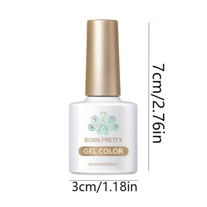Glitter Jelly Gel Nail Polish Snowflake Sequin Pink Soak-Off UV LED – Semi-Permanent Sparkle Gel Varnish 10ml, Long-Lasting Christmas Holiday Winter Nail Art for DIY Salon Manicure Women