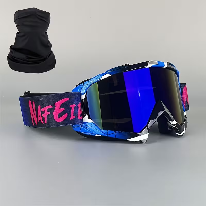 Ski Goggles with Headband – Mirror Coating Polycarbonate Lens, TPU Frame, Adjustable Thick Foam Pad, Anti-Fog Snow Goggles for Adults, 30+ Color Options for Skiing & Snowboarding