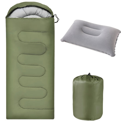 Lightweight Sleeping Bag for Backpacking Camping Hiking - 68°F Warm Weather Rating, Compression Bag Included, Outdoor Travel Hunting Sleep Bag for Adults