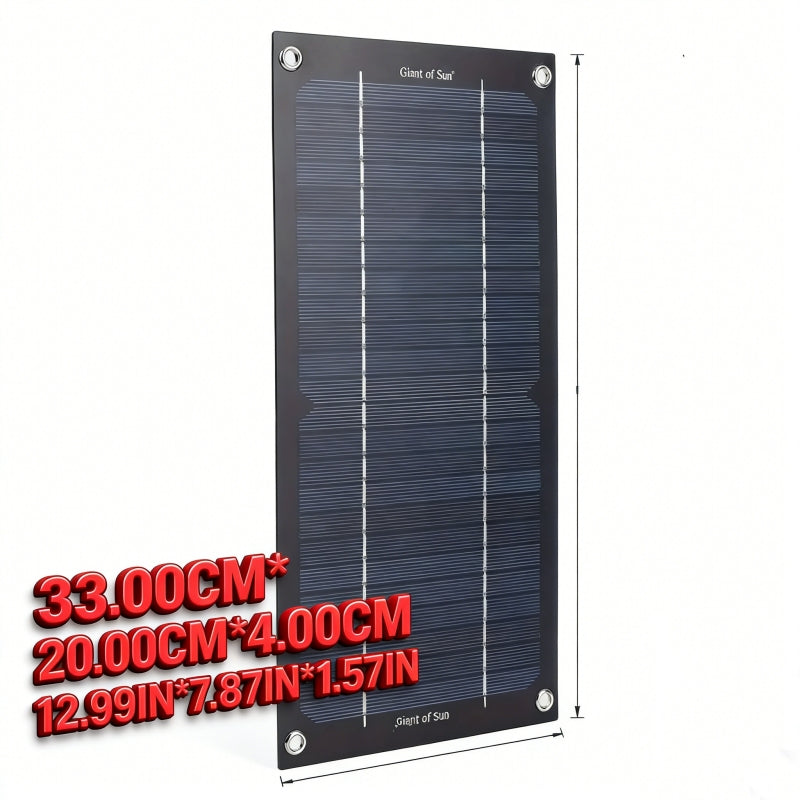 Self-Charging Solar Bundle, High Output Mono Panel, Trailer RV Gear, Plug & Play System, Outdoor Backup Power