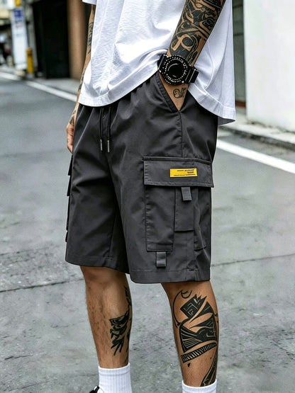Men's Cargo Shorts - Drawstring Waist With Pockets Travel Style 411557