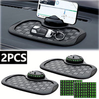 Two sets of anti-slip mats with 12 sets of digital stickers