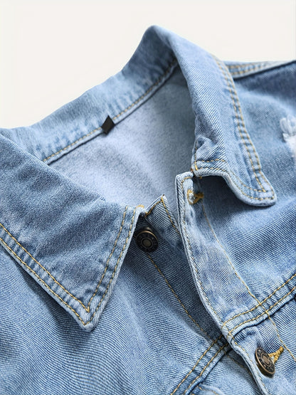 Men's Versatile Denim Pullover Jacket Everyday 997