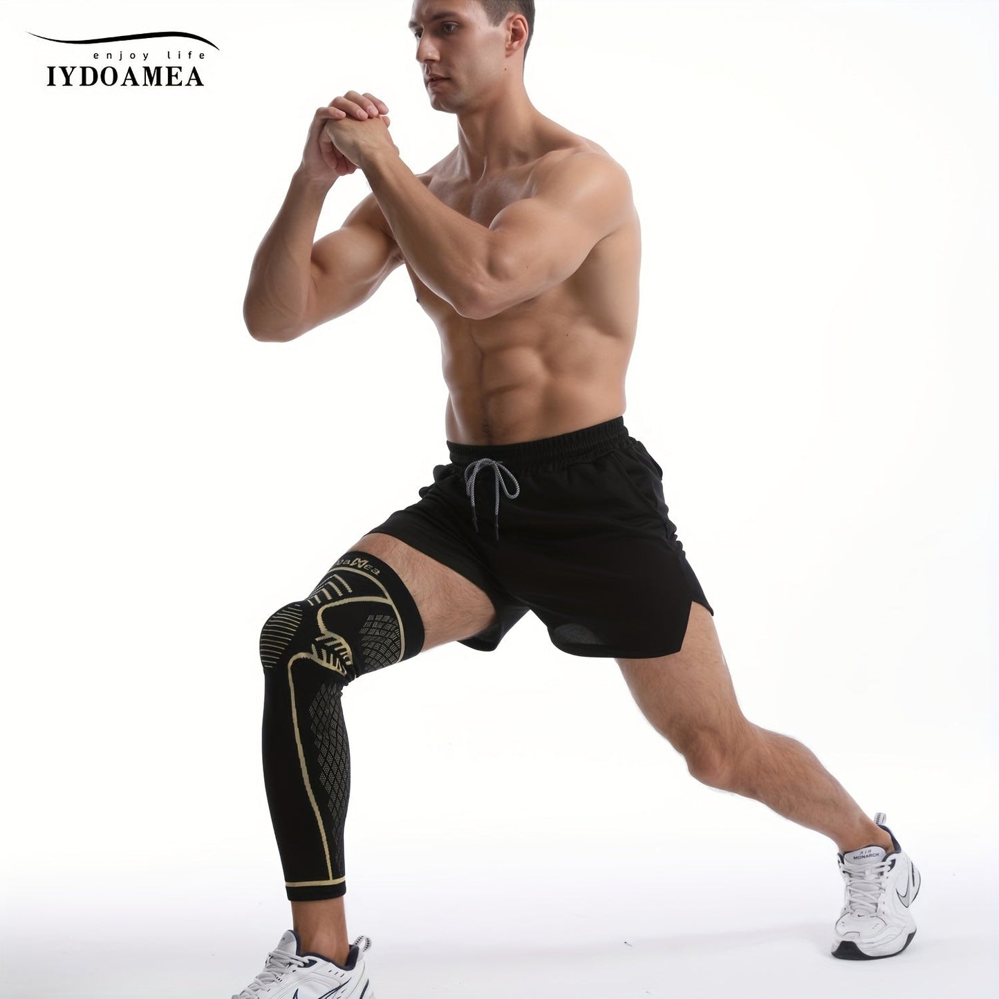 Copper Full Leg Knee Brace Compression Sleeve with Patella Gel Pad & Metal Side Stabilizers - 60% Copper Ions Infused Knee Support for Men & Women Running Workout Sports, Sizes S to 6XL