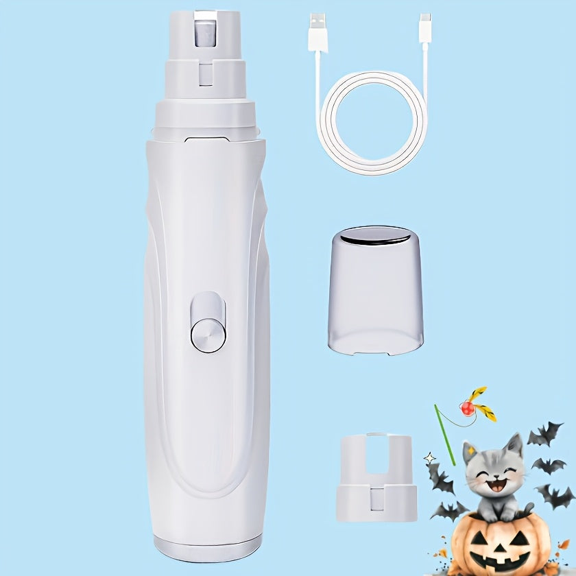 Dog Nail Grinder Electric 2-Speed – Professional Pet Nail Trimmer with High-Speed Motor, Lightweight Quiet Nail Clipper for Puppies & Dogs, Safe Home Paw Grooming Tool