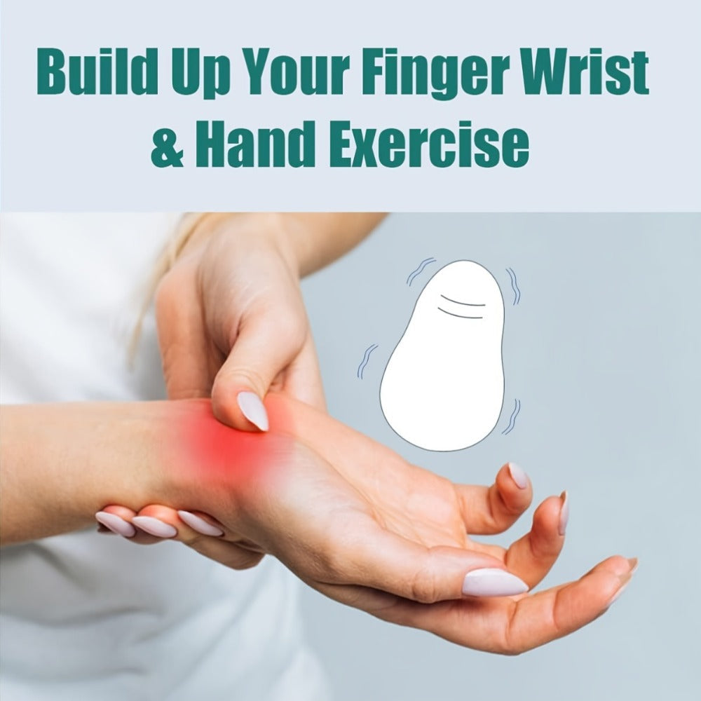Electric Hand Massager with Vibrating Ball, Multi-Functional Squeeze Therapy Device for Finger Massage, Hand Exercises, Stress Relief & Rehabilitation – Ultra-Soft Personal Massager