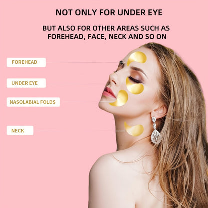 Collagen Under Eye Patches 12 Pairs Glitter Gold Gel Pads - Dark Circles Puffiness Anti-Wrinkle Moisturizing Hyaluronic Acid Eye Mask for Women All Skin Types Skincare Gift