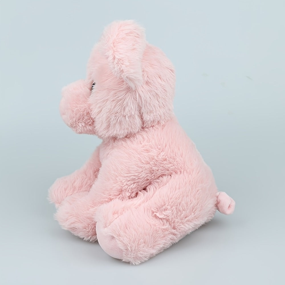 Pink Pig Plush Toy Stuffed Animal with Big Eyes – Soft Cute Doll for Baby, Toddler & Kids, Couch Throw Pillow, Birthday Gift for Girls & Nursery Decor