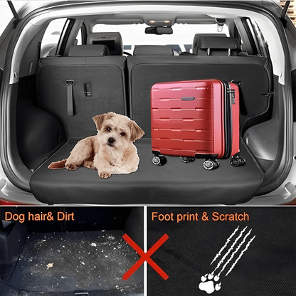 Anti-Slip Rubber Cargo Liner for SUV & Sedan - Dragonfly Floral Design Trunk Floor Mat | Heat Resistant Non-Slip Car Cargo Pad