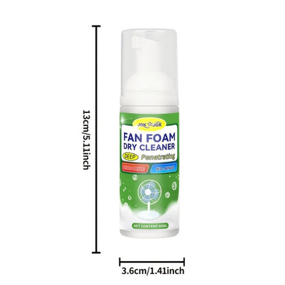 Fan Cleaner Spray Deep Cleaning Maintenance for Fan Blades Grilles Motor Internal Components Reduces Dust Adhesion for Desktop Ceiling Floor Fans Air Conditioner Equipment with Cleaning Towel 2.03oz