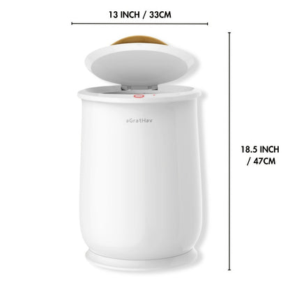 Electric Towel Warmer Bucket Ultra Large Capacity Fits Two 40x70 Towels ETL FCC Certified 1-Min Heat Auto Shut-Off Silent Spa Bathroom Heater Lavender Disc Gift