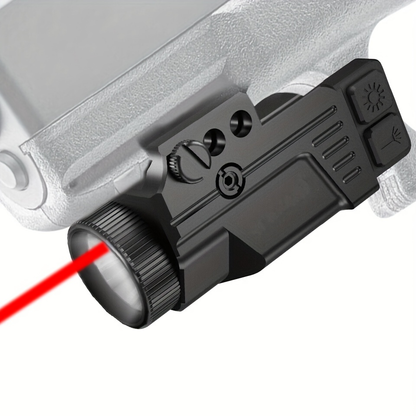 Laser Sight for Picatinny Rail Pistols – Green Red Blue Laser, CNC Aluminum, Low Profile, USB Rechargeable, 5-Hour Runtime, Fits Compact & Full-Size Handguns
