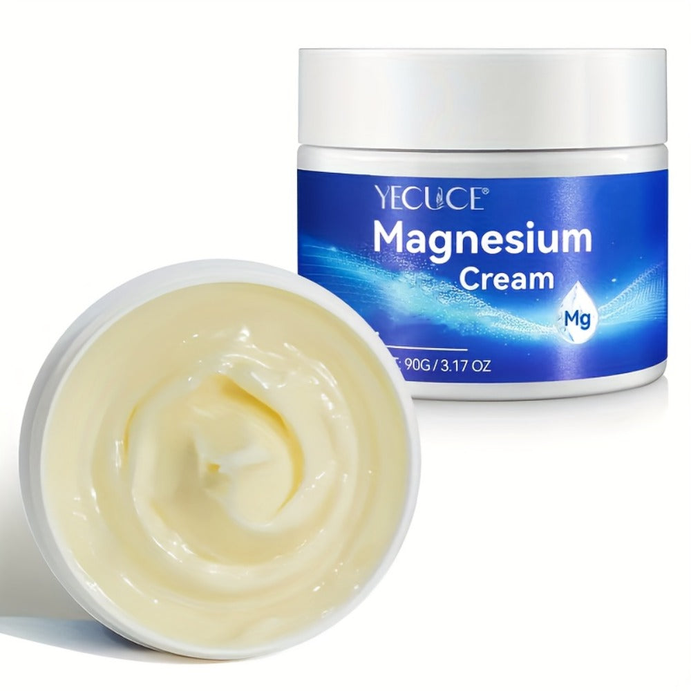Magnesium Sleeping Cream 2-Pack 180g Each — Pure Magnesium Chloride Overnight Body Moisturizer, Alcohol-Free Dry Skin Relief Cream for Women & Men, All Skin Types