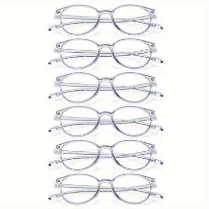 Rimless Reading Glasses for Women 3 Pack - Blue Light Blocking Lightweight Metal Frameless Readers with Anti Eyestrain Lenses, Multiple Colors and Magnifications 1.0X to 4.0X