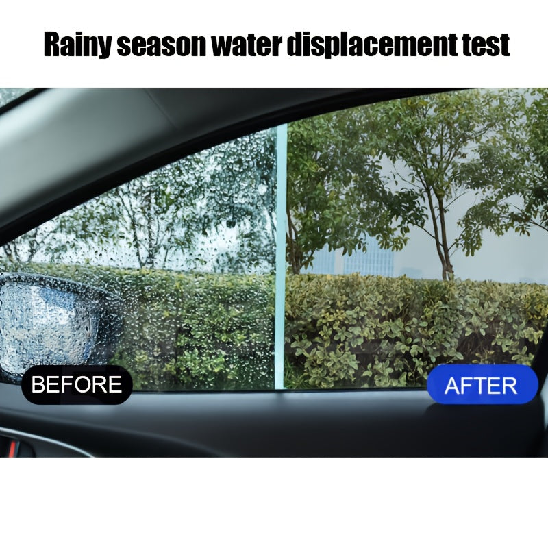 Car Windshield Waterproof Anti-Fog Spray 3.38oz – Hydrophobic Glass Coating | Oil Film Remover | Rain Repellent for Car Windows, Windshields & Wipers | Includes Sponge