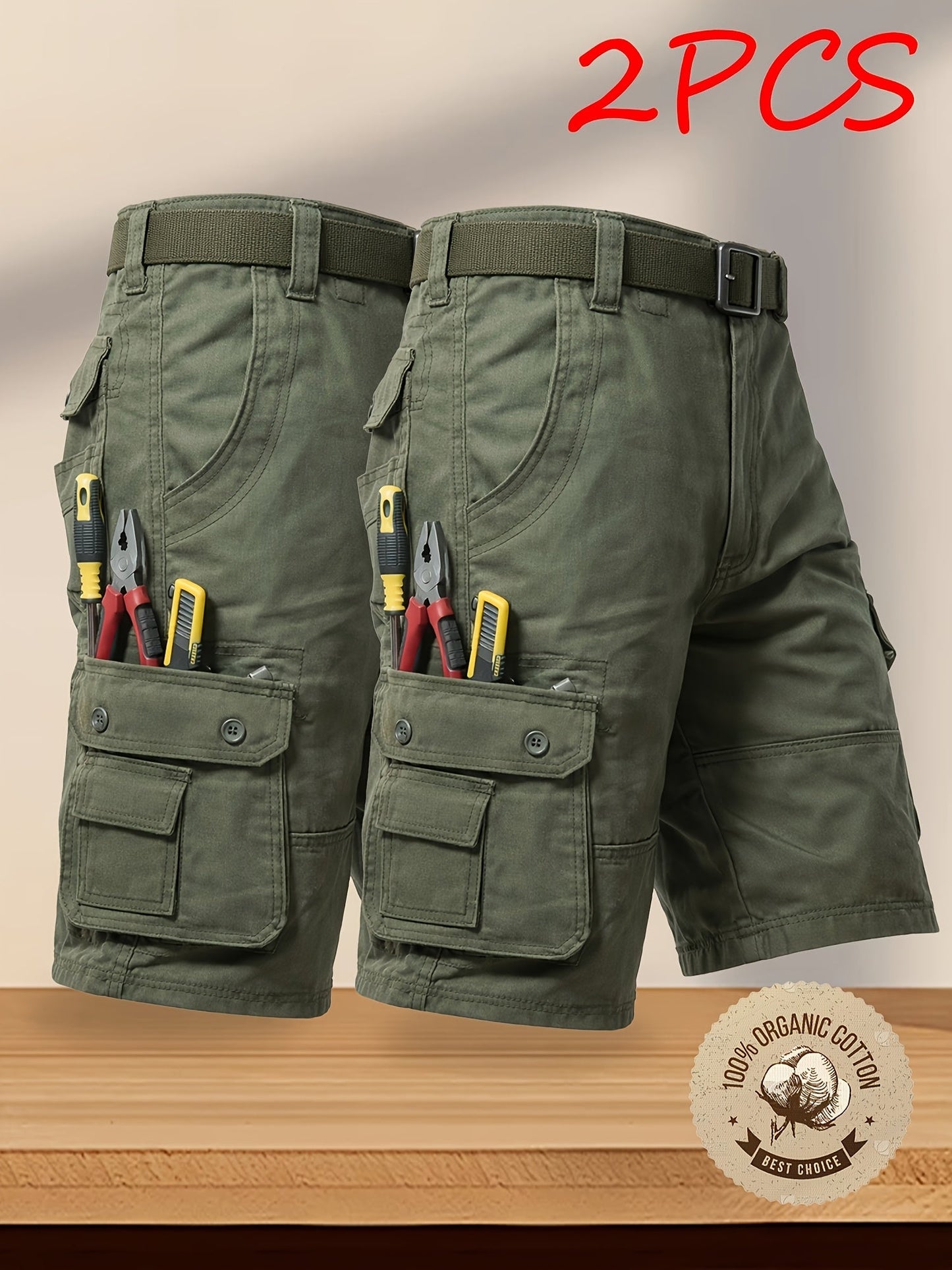 Men's Cargo Shorts - Multi Pocket Weekend Style
