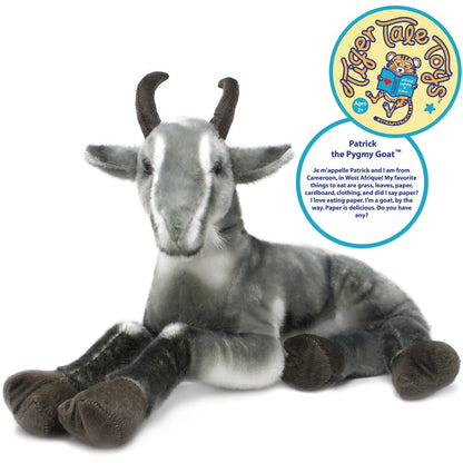 Stuffed Animal Pygmy Goat Plush 18 Inch – Patrick the Pygmy Goat Soft Cuddly Toy by Viahart, CPSIA Safe, Perfect Birthday Gift for Kids & Farm Animal Lovers