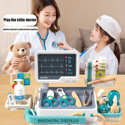 Kids Doctor Kit 25-Piece Pretend Play Medical Set with Stethoscope – Educational Toy for Boys & Girls Ages 3+, Fun Role Play Doctor Toy, Birthday Christmas Gift