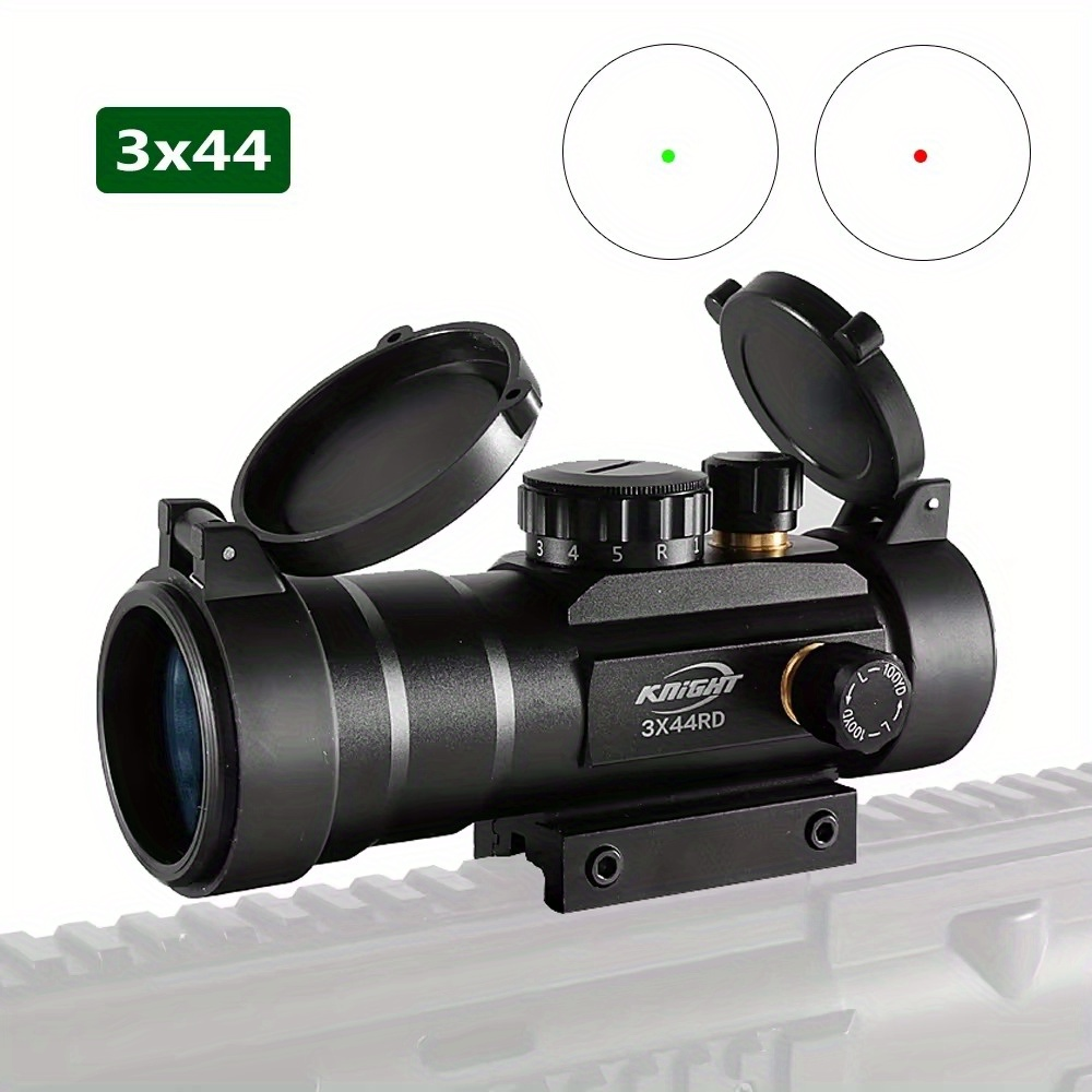 Red Green Dot Sight Scope Tactical Riflescope 1x40 3x44 Fits 11mm 20mm Rail for Hunting Shooting Rifle Airgun