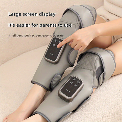 Knee Massager with Heat – Electric Air Compression Knee Wrap, 3 Heating Levels & 3 Massage Modes, USB Rechargeable Cordless Knee Brace Massager for Arthritis, Joint Pain Relief & Muscle Recovery