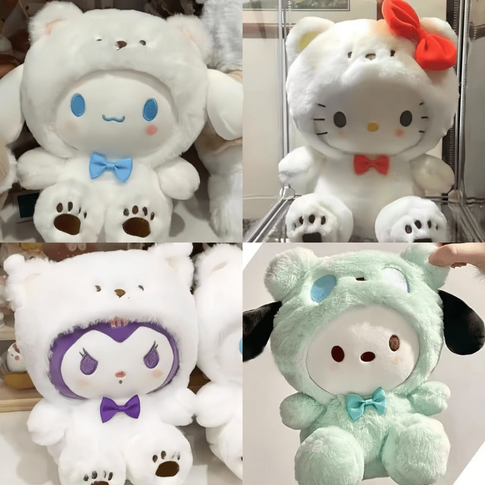 Kawaii Big-Eared Cinnamon Dog Plush Doll — Soft Stuffed Puppy Toy in White, Blue Jade & Pudding Styles for Girls Kids Teens Anime Fans Collectors | Birthday Easter Valentine Christmas Gift