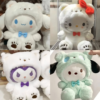 Kawaii Big-Eared Cinnamon Dog Plush Doll — Soft Stuffed Puppy Toy in White, Blue Jade & Pudding Styles for Girls Kids Teens Anime Fans Collectors | Birthday Easter Valentine Christmas Gift