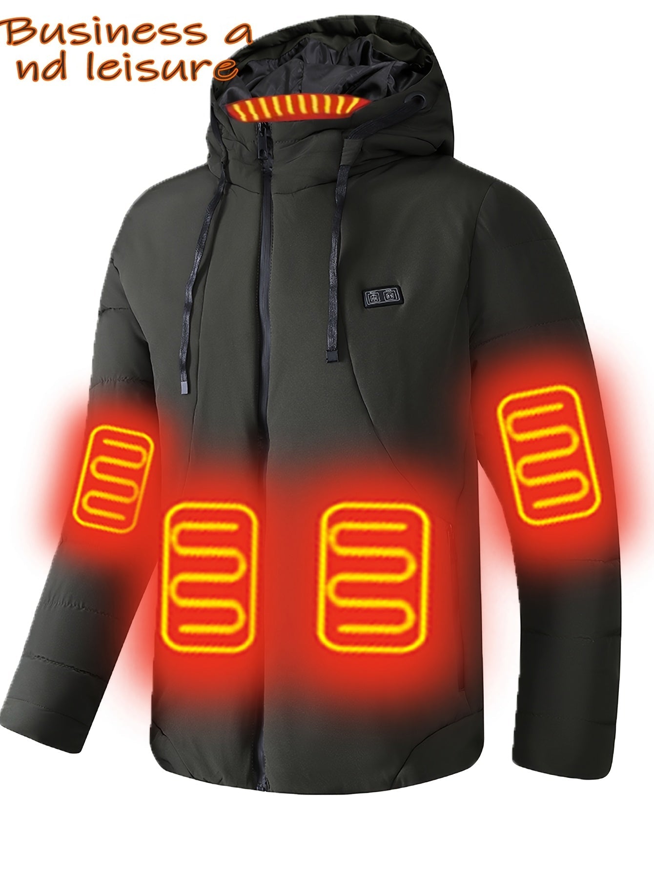 Men's Heated Button-Front Jacket