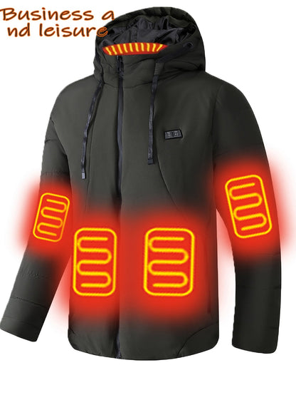 Men's Heated Button-Front Jacket