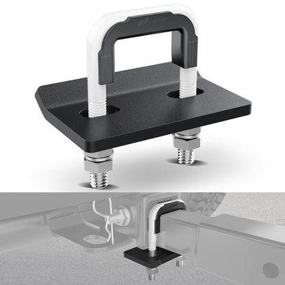 Trailer Hitch Tightener Anti Rattle Stabilizer 2 Inch Heavy Duty Steel U-Bolt with Rubber Cover Hitch Mount Wobble Eliminator for 2" Receiver - Multiple Colors