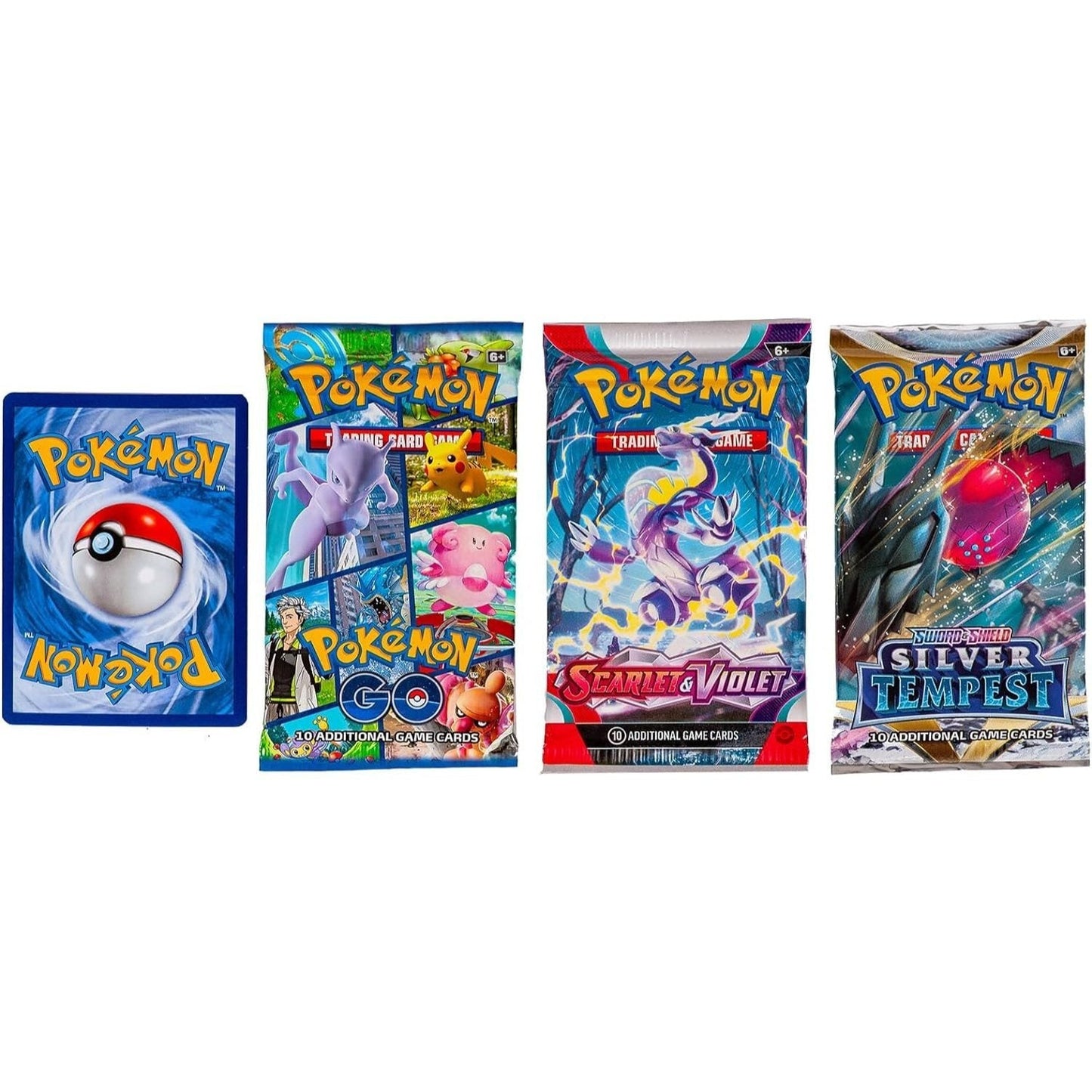 Pokemon TCG 3 Pack Booster Bundle with Foil Card – 3 Random Packs + 1 Individually Packed Foil Card | Pokemon Trainer Energy Cards | Surprise Gift for Players & Collectors of All Ages