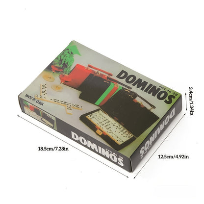 Double 6 Domino Set with Storage Case & Metal Spinner - 28 Tiles Classic Black Domino Game for Adults Kids Family | Premium Packaging 1 or 2 Pack | Holiday Christmas Thanksgiving Birthday Gift