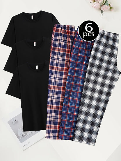 Men's Pajama Pants - Plaid Style 664485