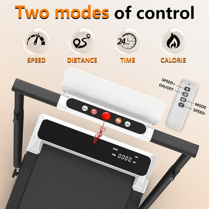 Incline Foldable Treadmill Walking Pad – 300lb Capacity, Portable with Handles, Under Desk Compact Design for Home & Office Use – 3 Model Options