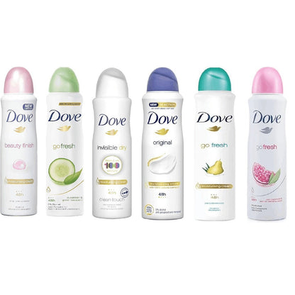 Dove Women Deodorant Spray 150ml Long-Lasting Scent Protection Anti-Perspirant Body Spray for Women – 48H Freshness, Gentle on Skin, Bulk Pack Options