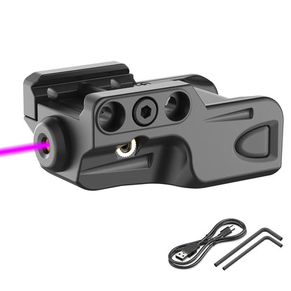 Picatinny Rail Laser Sight USB Rechargeable Low Profile 1-5mW for Handgun Pistol Red Green Blue Purple IR Multiple Colors Polyamide
