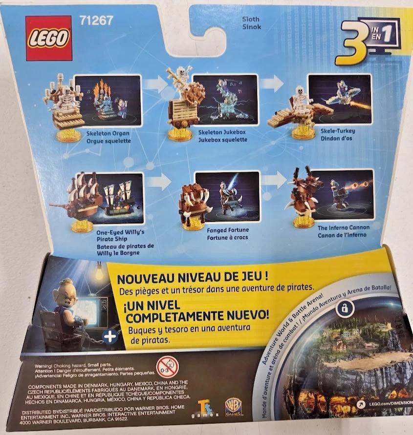 LEGO Dimensions Goonies Level Pack 71267 – Sloth Minifigure Included, 118-Piece Video Game Expansion Kit, Compatible with LEGO Toy Pad, Collectible 2017 Edition for Kids Ages 7-14 & Fans