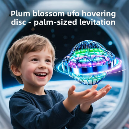 UFO Flying Ball Toy Smart Sensor Hovering Drone Hexagonal Spinning Saucer with Autonomous Flight for Kids Boys Girls Indoor Outdoor Party Christmas Birthday Gift Blue Purple Red