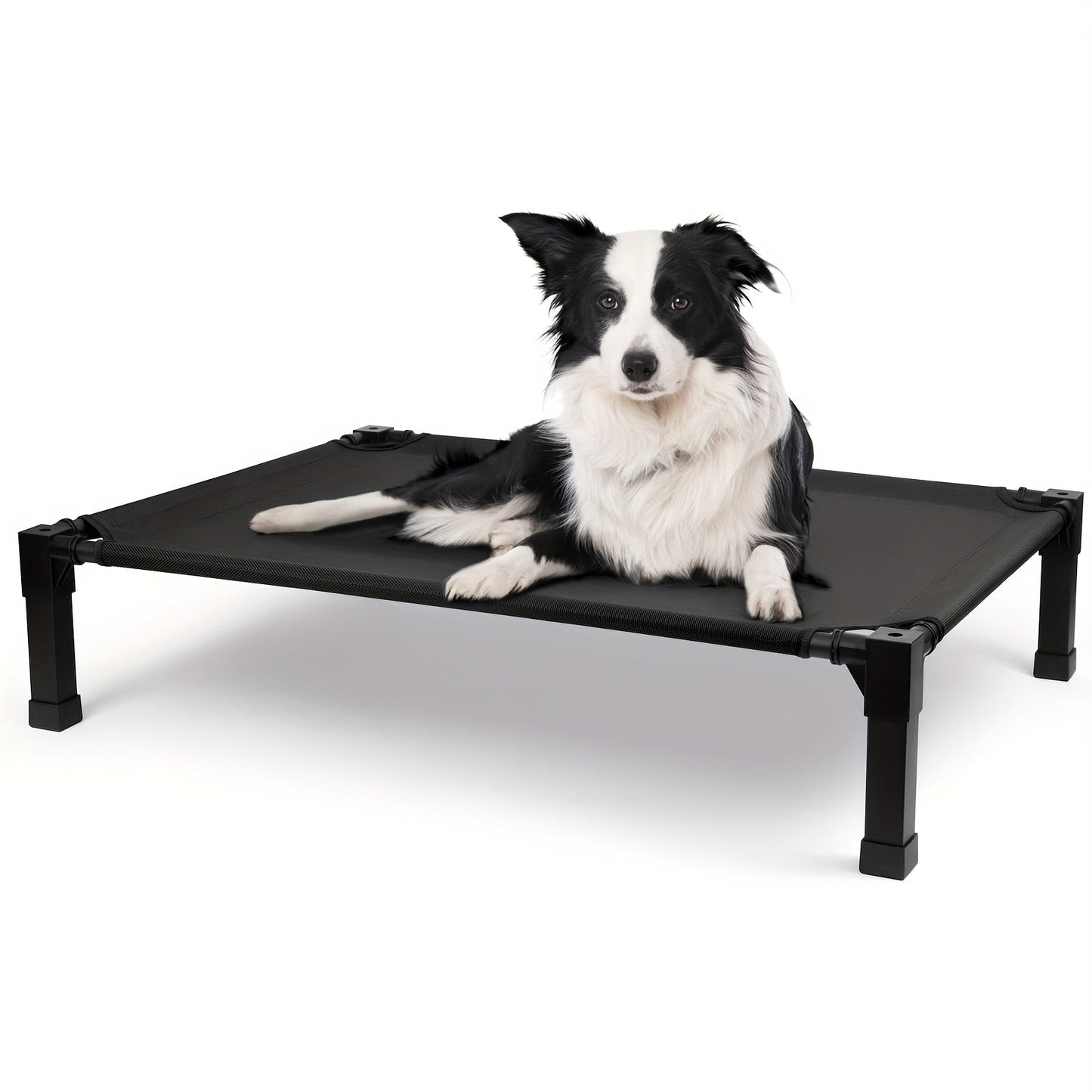 Elevated Dog Bed Cooling Raised Cot with Metal Frame – Washable Breathable Mesh, No-Slip Feet, Portable Dog Cot for Indoor & Outdoor Use, 4 Sizes, 7 Colors