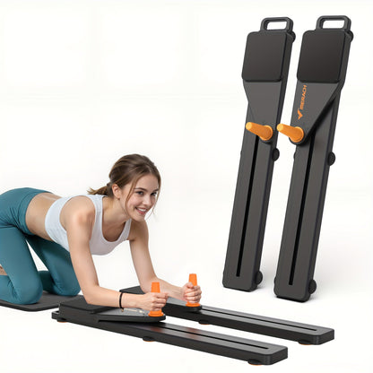 Multifunctional Ab Trainer Pilates Board – Detachable Anti-Slip Quiet Design, Portable Pilates Reformer for Core Workouts & Home Fitness for Women