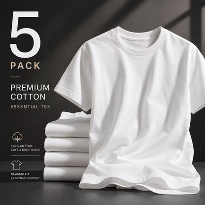 Men's Classic T-Shirt - Crew Neck Short Sleeve