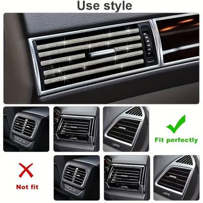 27pcs Bling Car Accessories Set for Women – Steering Wheel Cover 15", Car Coasters, License Plate Frame & Phone Holder, Glitter Interior Kit, Silver, Purple, Pink, Black, Red, Blue