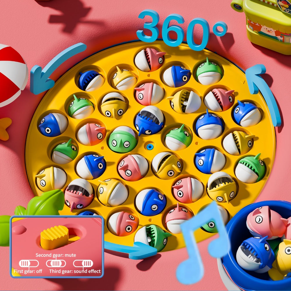 Magnetic Fishing Game for Kids 66 Pieces – Ocean Fishing Toy Set with Rods for Toddlers Ages 3 4 5 6, 1-8 Players, Birthday Gift for Boys & Girls