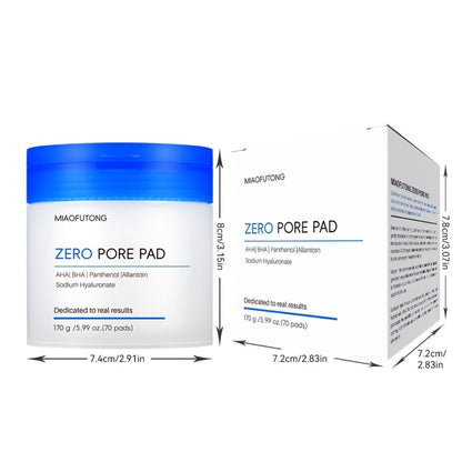 Exfoliating Face Cleansing Pads Pore Minimizing Blackhead Whitehead Remover Deep Cleansing Hydrating Alcohol Free Fragrance Free for Women Men Sensitive Oily Acne Skin 170g